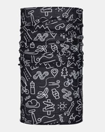 Multifunctional scarf KILPI DARLIN-U Black - White