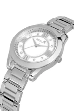 Polo Air Stylish Women's Wristwatch with Roman Numerals Silver Color