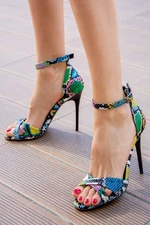 Fox Shoes Colorful Women's Heeled Shoes
