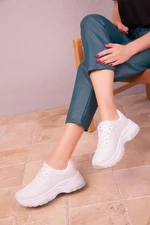 Soho Women's White Sneakers 18146