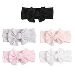 Large Bowknot Hairband for Girl Newborn Hairwrap Wide Headbands Baby Photo Props