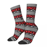 Crazy compression HRC Sign Sock for Men Harajuku Honda Racing Corporation Motorcycle Quality Pattern Boys Crew Sock Novelty