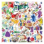 10/50Pcscolorful Cute Pikmin Graffiti Stickers Guitar Skateboard Computer Cartoon Game Stickers for Kids Gifts Wholesale