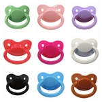 1pc Adult Pacifier Solid Color Lovely Big Size Silicone Nipple Adult Pacifier Lovely Baby Teether Chewing Toys Nipple Chupetes