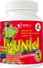 NUTRICIUS IMUNÍCI Hliva ustricová s vitamínom D3 pre deti s jahodovou príchuťou 90 tabliet