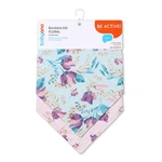 Bavlněné slintáčky Floral 2ks