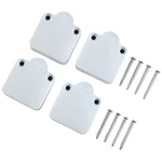 4pcs Pantry Switch For Cupboard Cabinet Door Light 2A250V/500W Closet White Home Furniture Cabinet Cupboard Light Switch