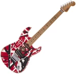 EVH Frankie Striped MN Red/White/Black Guitarra eléctrica