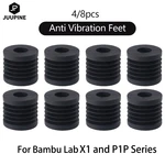 For Bambu Lab 3D Printer Anti Vibration Feet For Bambu Lab X1 Series And P1P Universal Rubber Foot Anti-slip Rubber Shock Pad
