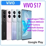 New VIVO S17 5G Cell Phone Snapdragon778G+ 6.78inch AMOLED 50MP Camera 4600Mah 80W Falsh Charge