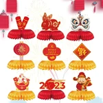 Chinese New Year Honeycomb Centerpieces Chinese New Year Honeycomb Decorations Happy New Year Red Table Topper For Spring