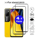 1-4Pcs Tempered glass For Xiaomi Poco M5 M5s C40 C31 M4 5G X4 pro F4 F3 X3 GT NFC M3 M2 X2 F2 screen protector protective film