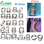 50 Sizes Dental Rubber Dam Clamps Endodontic Restorative Dam Barrier Clip Stainless Steel Oral Material Dental Lab Instruments