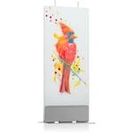Flatyz Nature Red Bird dekorativní svíčka 6x15 cm