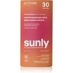 Attitude Sunly Sunscreen Stick minerálny krém na opaľovanie v tyčinke SPF 30 Orange Blossom 60 g