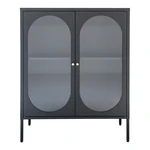 Czarna metalowa witryna 90x110 cm Adelaide – House Nordic