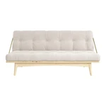 Sofa rozkładana ze sztruksową tapicerką Karup Design Folk Raw/Natural