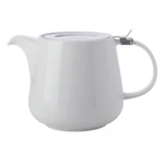 Biały porcelanowy dzbanek do herbaty z sitkiem Maxwell & Williams Basic, 600 ml