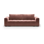 Różowa aksamitna rozkładana sofa Milo Casa Luca