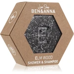 BEN&ANNA Love Soap Shower & Shampoo tuhý šampon a sprchový gel 2 v 1 Elm Wood 60 g