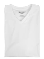 John & Paul Poriadne tričko John & Paul - biele (V-neck)