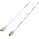 Renkforce #####USB-Kabel USB 2.0 #####USB-A Stecker 1.80 m priehľadná