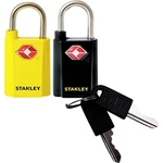 Stanley 81181 393 401 visiaci zámok 20 mm zámky s rovnakým kľúčom  TSA žltá, čierna na kľúč