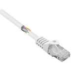 Basetech BT-1717496 RJ45 sieťové káble, prepojovacie káble CAT 5e U/UTP 15.00 cm biela s ochranou 1 ks