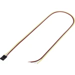 TRU COMPONENTS zásuvkový konektor s vodičmi  Počet pólov 4 Raster (rozteč): 2.54 mm 1244004 1 ks