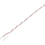 TRU COMPONENTS 1572354 spojovací drôt  2 x 0.20 mm² červená, biela 20 m