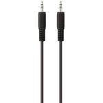 Belkin F3Y111bf1M-P jack audio prepojovací kábel [1x jack zástrčka 3,5 mm - 1x jack zástrčka 3,5 mm] 1.00 m čierna pozlá