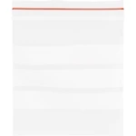 uzatvárateľné vrecúško s popisnými štítkami (š x v) 60 mm x 80 mm priehľadná polyetylén
