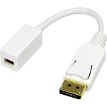 LogiLink CV0040 DisplayPort adaptér [1x zástrčka DisplayPort - 1x mini DisplaPort zásuvka] biela pozlátené kontakty 15.0