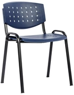 ALBA konferenční plastová židle LAYER modrá/černá