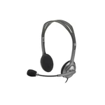 Headset Logitech H111 (981-000593) sivý herné slúchadlá • frekvencia 20 Hz až 20 kHz • citlivosť 100 dB • impedancia 32 ohmov • 3,5mm jack konektor • 