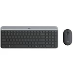 Klávesnica s myšou Logitech Wireless Combo MK470 Slim, US (920-009260) sivá súprava klávesnice a myši • bezdrôtová klávesnica • prevádzkový dosah 10 m
