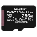 Pamäťová karta Kingston Canvas Select Plus MicroSDXC 256GB UHS-I U1 (100R/85W) (SDCS2/256GBSP) pamäťová karta microSD • kapacita 256 GB • čítanie 100 