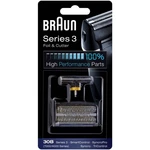 Príslušenstvo pre holiace strojčeky Braun CombiPack Syncro - 30B čierne náhradná sada planžiet a britiev do holiaceho strojčeka • vhodné pre Braun Ser