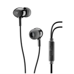 Slúchadlá CellularLine Acoustic (ACOUSTICK) čierna slúchadlá do uší • pripojenie pomocou 3,5 mm jacku • silné basy • mikrofón • prijímanie hovoru na k