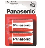 Batérie zinkovo-uhlíková Panasonic D, R20, blistr 2ks (R20RZ/2BP) baterie D (R20RZ/2BP) • nenabíjecí • napětí 1,5 V • zinkouhlíkové • vhodné do svítil