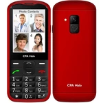 Mobilný telefón CPA Halo 18 Senior s nabíjecím stojánkem (TELMY1018RE) červený tlačidlový telefón • 2,8" uhlopriečka • farebný displej • 240 × 320 px 