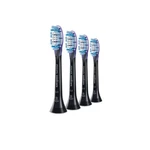 Náhradné hlavice Philips Sonicare Premium Gum Care HX9054/33 čierna náhradné kefkové hlavice • 4 kusy • na zdravé ďasná • jemné vlákna • mäkké, flexib