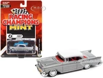 1957 Chevrolet Bel Air Hardtop Silver Metallic with White Top "Racing Champions Mint 2022" Release 2 Limited Edition to 8524 pieces Worldwide 1/64 Di