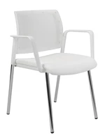 ALBA konferenční židle KENT PROKUR síť, bílý plast