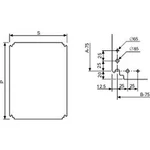 Montážní deska Schneider Electric NSYMPP32, polyester, (d x š) 300 mm x 200 mm, šedobílá (RAL 7035), 1 ks