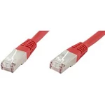 Síťový kabel RJ45 econ connect F6TP10RT, CAT 6, S/FTP, 10.00 m, červená