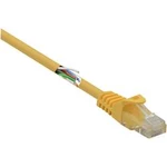 Síťový kabel RJ45 Basetech BT-1717472, CAT 5e, U/UTP, 25.00 cm, žlutá
