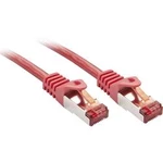 Síťový kabel RJ45 LINDY 47366, 5.00 m, červená