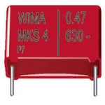 Fóliový kondenzátor MKS Wima MKS 4 10uF 20% 63V RM22,5 radiální, 10 µF, 63 V/DC,20 %, 22.5 mm, (d x š x v) 26.5 x 8.5 x 18.5 mm, 1 ks