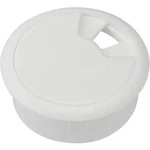 Kabelová průchodka TRU COMPONENTS WP80WT 452678 pro pracovní desky ABS, bílá, 1 ks